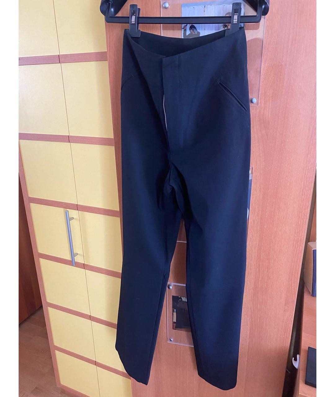 YOHJI YAMAMOTO Черные шерстяные брюки широкие, фото 5