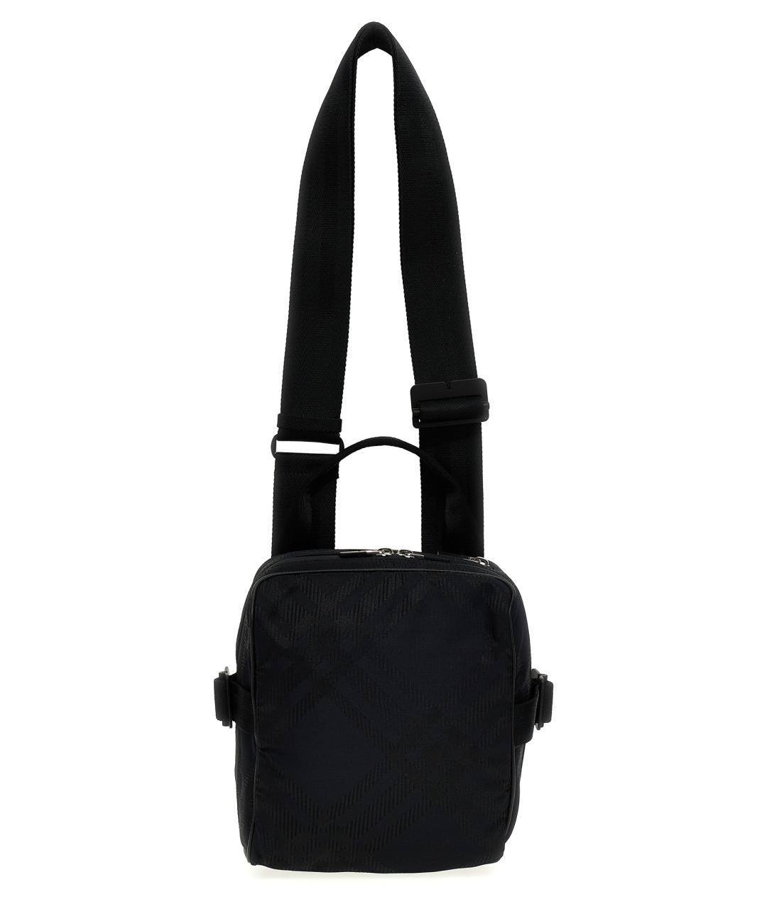 BURBERRY Черная синтетическая сумка на плечо, фото 1