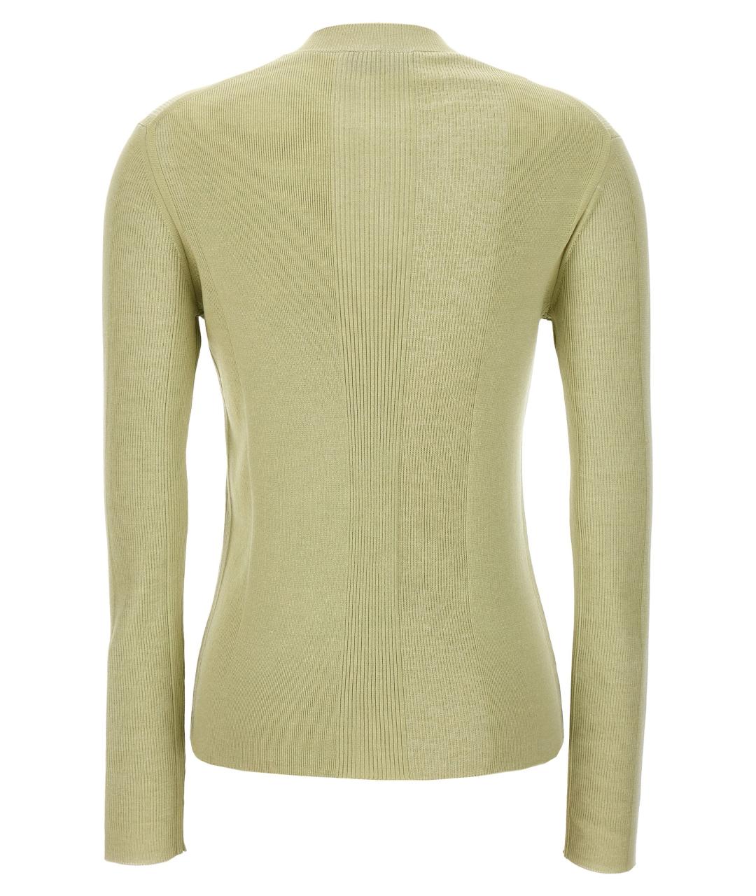 FENDI Зеленый шерстяной джемпер / свитер, фото 2