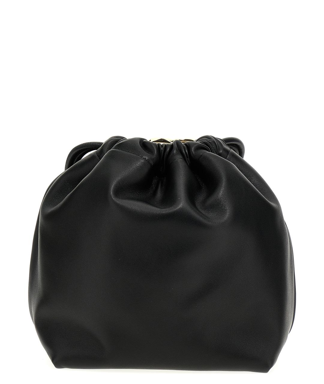 VALENTINO Черная кожаная сумка через плечо, фото 1
