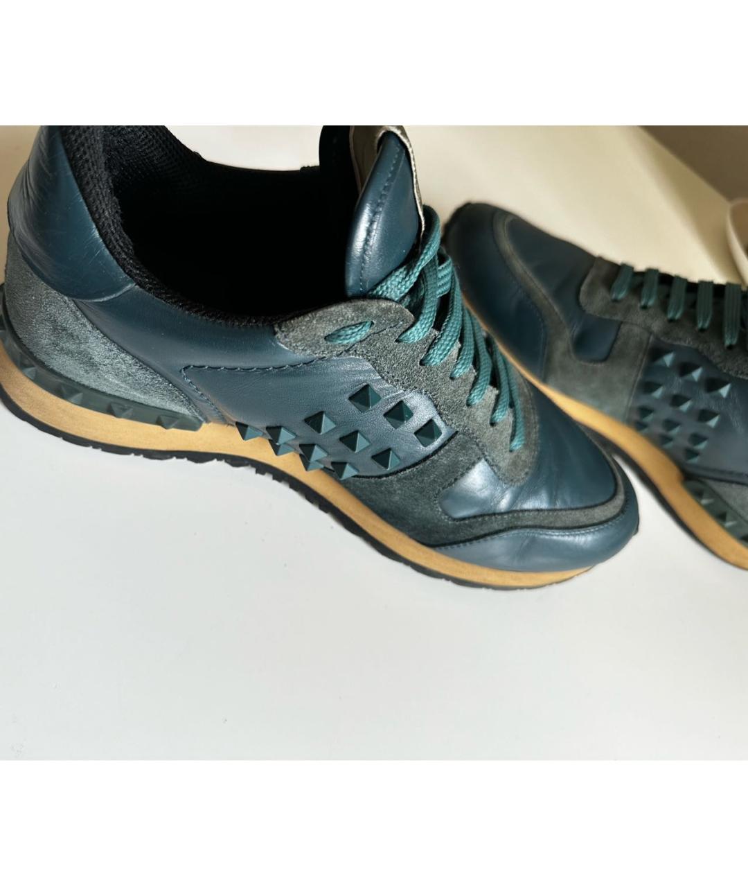 VALENTINO Кожаные низкие кроссовки / кеды, фото 3