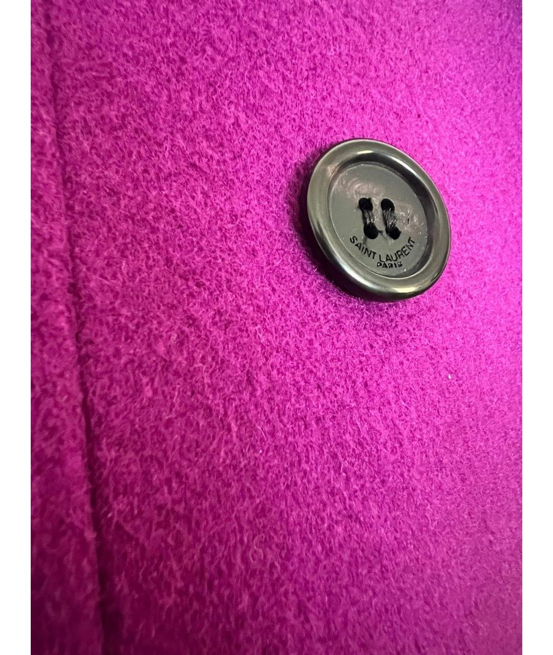 SAINT LAURENT Фиолетовый шерстяной жакет/пиджак, фото 3