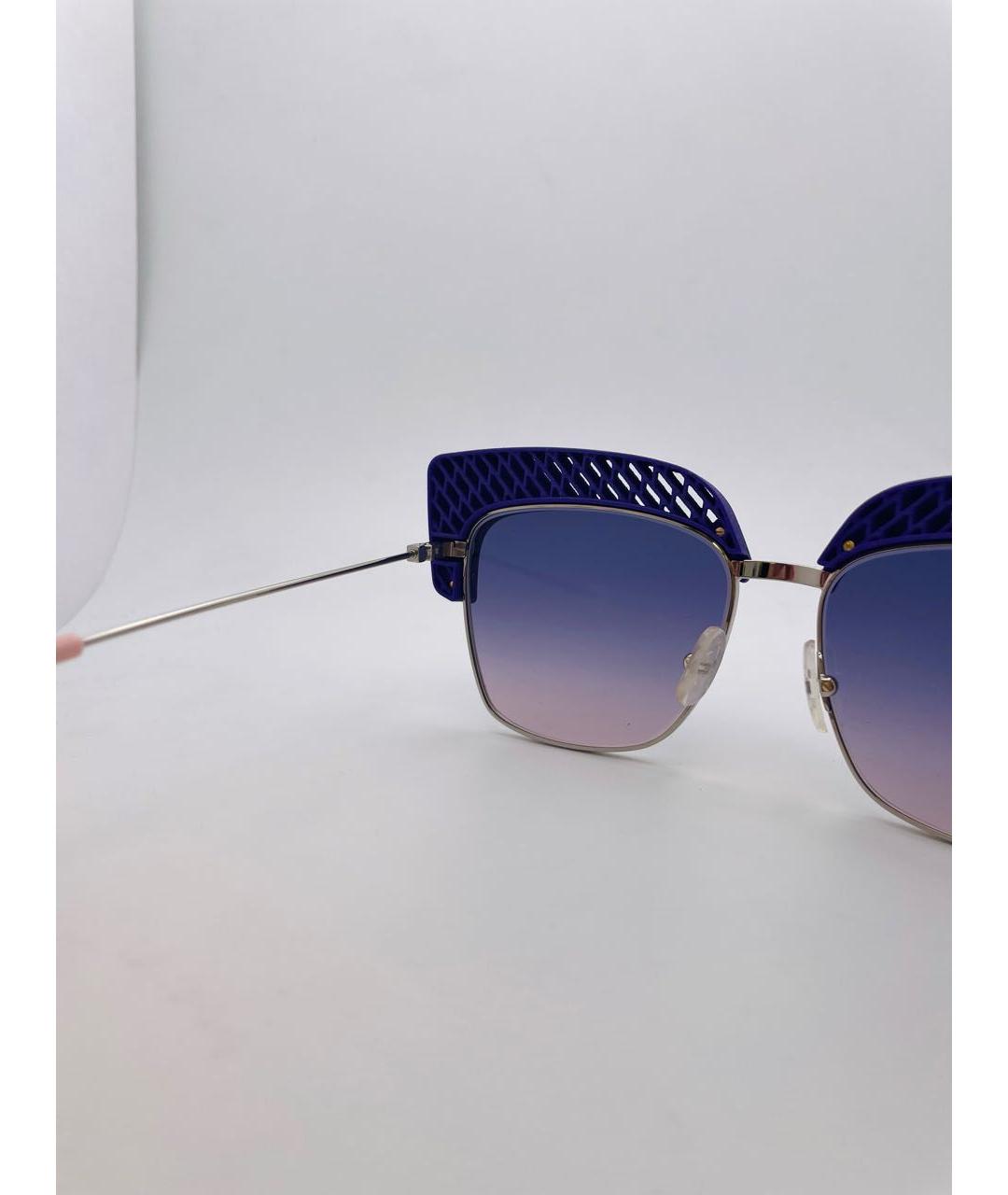 OXYDO Фиолетовые металлические солнцезащитные очки, фото 4