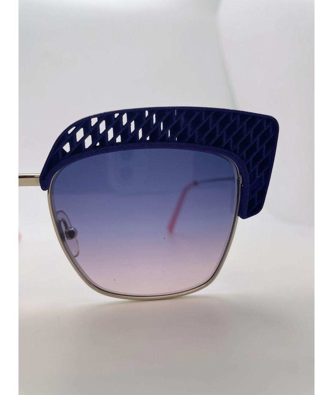 OXYDO Фиолетовые металлические солнцезащитные очки, фото 3