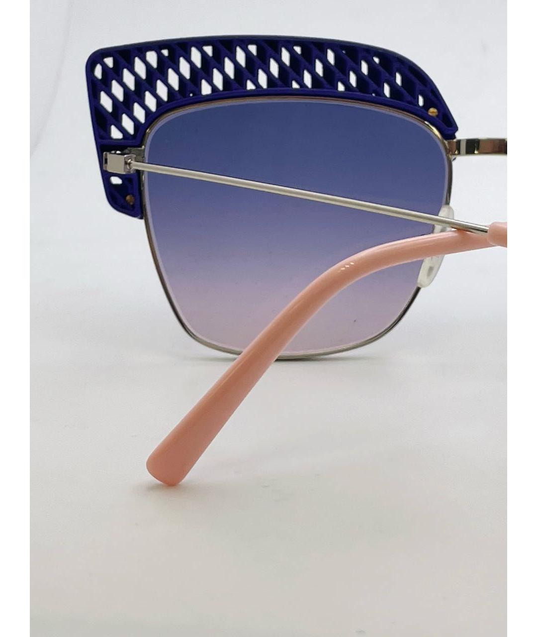 OXYDO Фиолетовые металлические солнцезащитные очки, фото 5