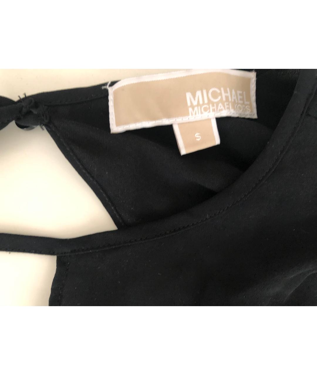 MICHAEL MICHAEL KORS Черная шелковая блузы, фото 2