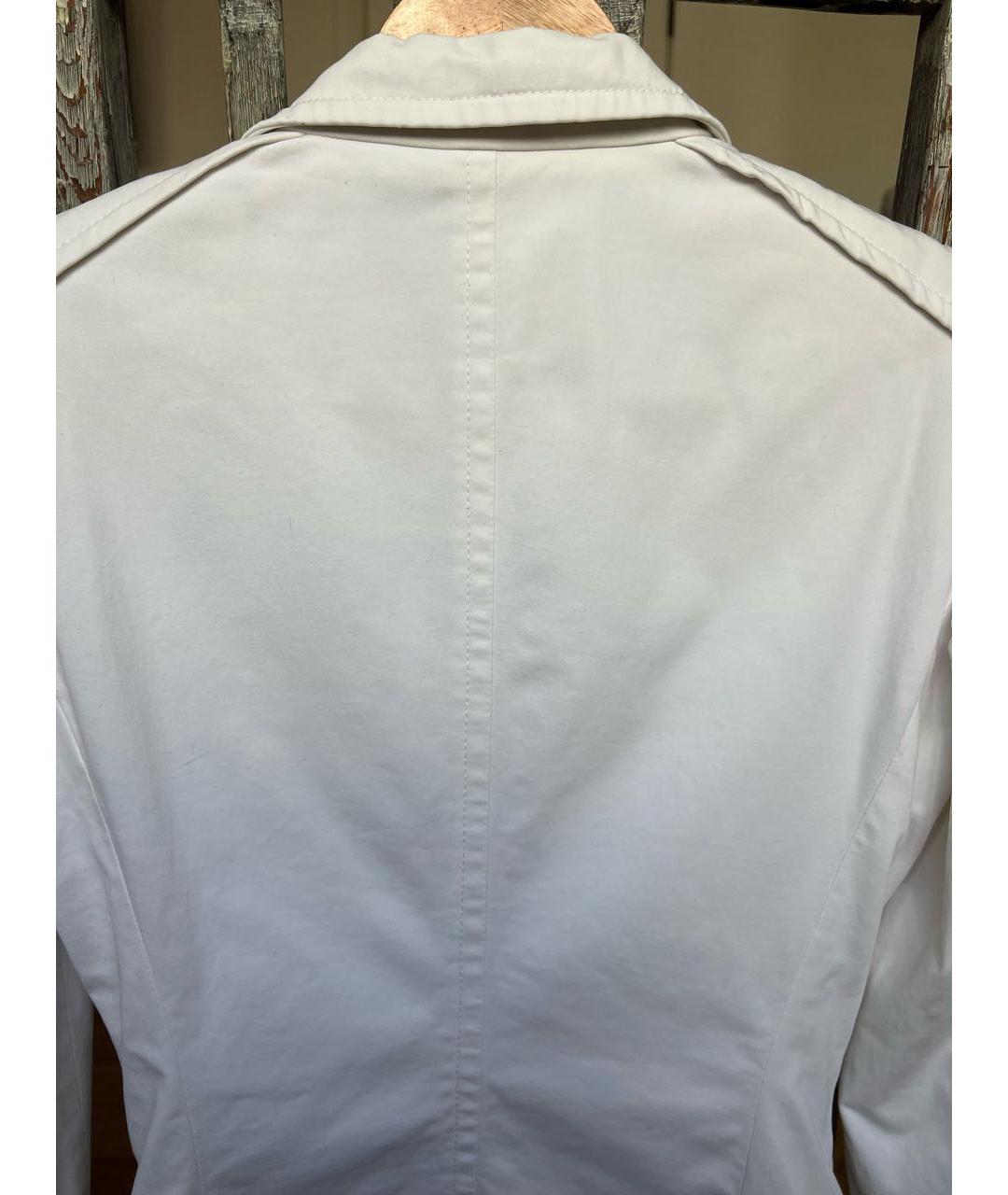 GUCCI Белый хлопковый жакет/пиджак, фото 3