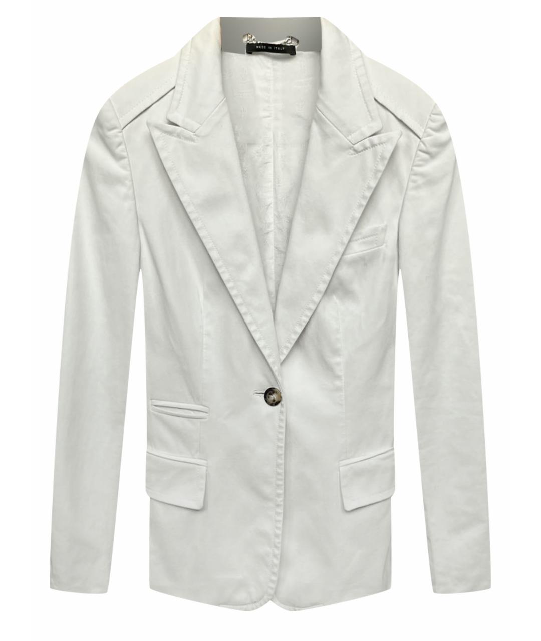 GUCCI Белый хлопковый жакет/пиджак, фото 1