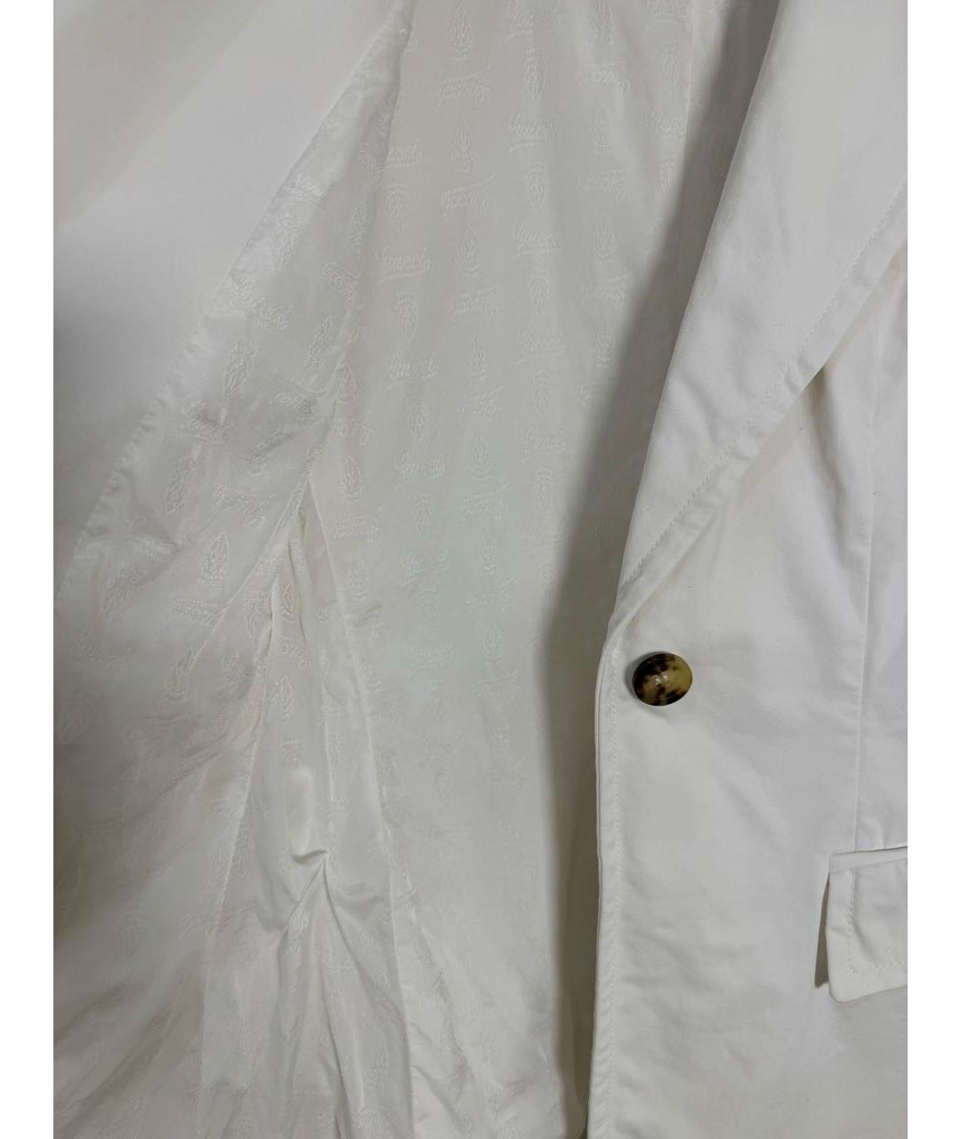 GUCCI Белый хлопковый жакет/пиджак, фото 7