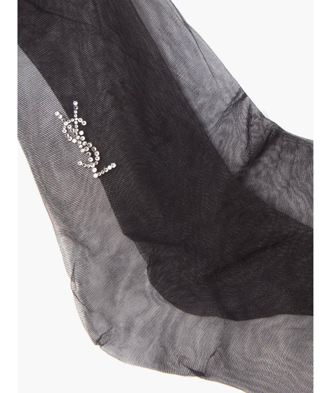 SAINT LAURENT Черные носки, чулки и колготы, фото 2
