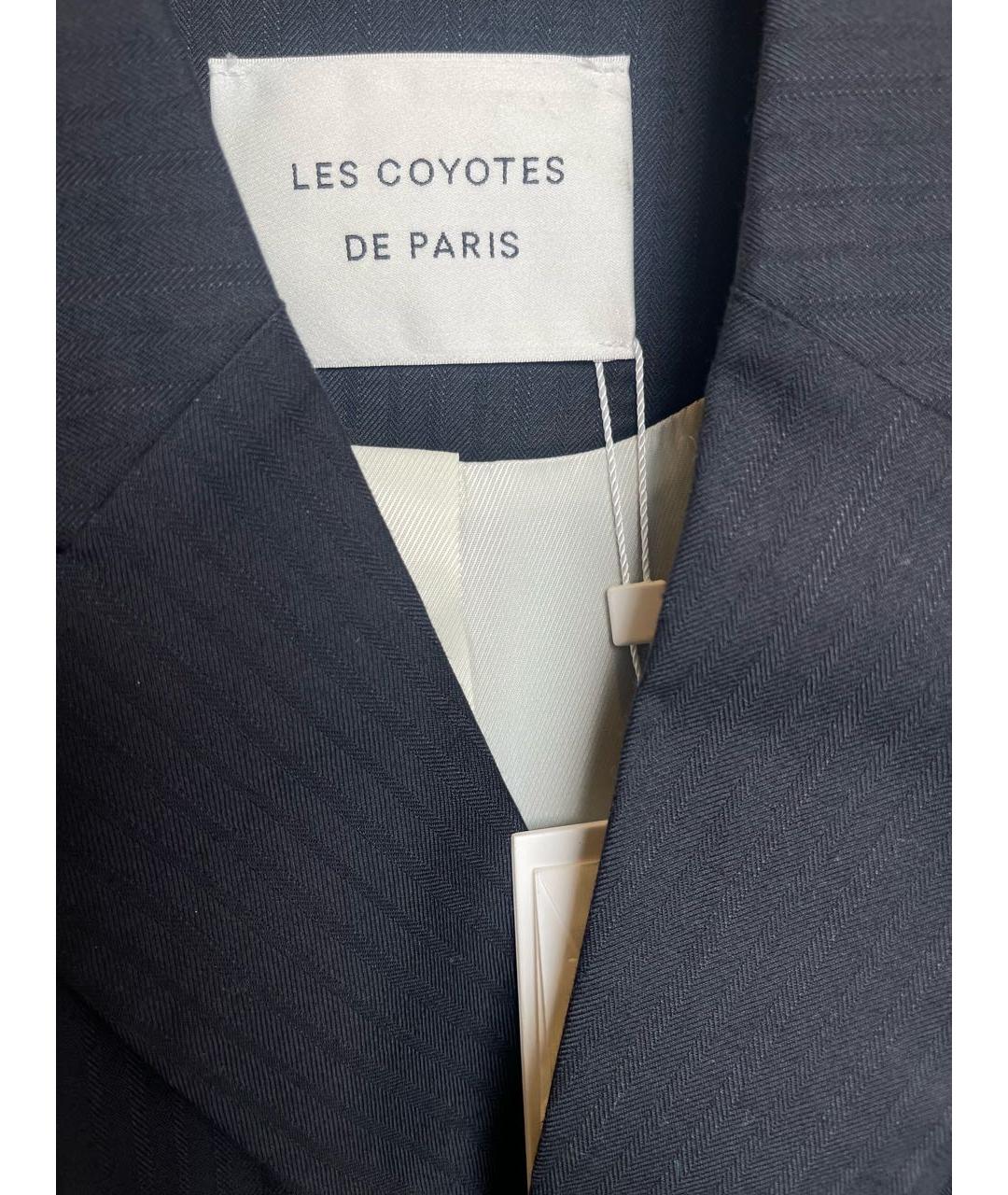 LES COYOTES DE PARIS Темно-синий жакет / жилет, фото 4