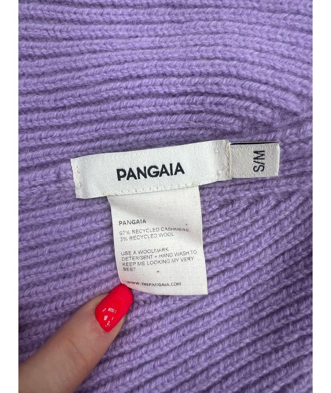 THE PANGAIA Фиолетовый кашемировый шарф, фото 3