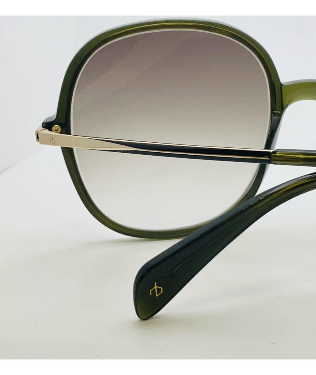 RAG&BONE Зеленые металлические солнцезащитные очки, фото 7