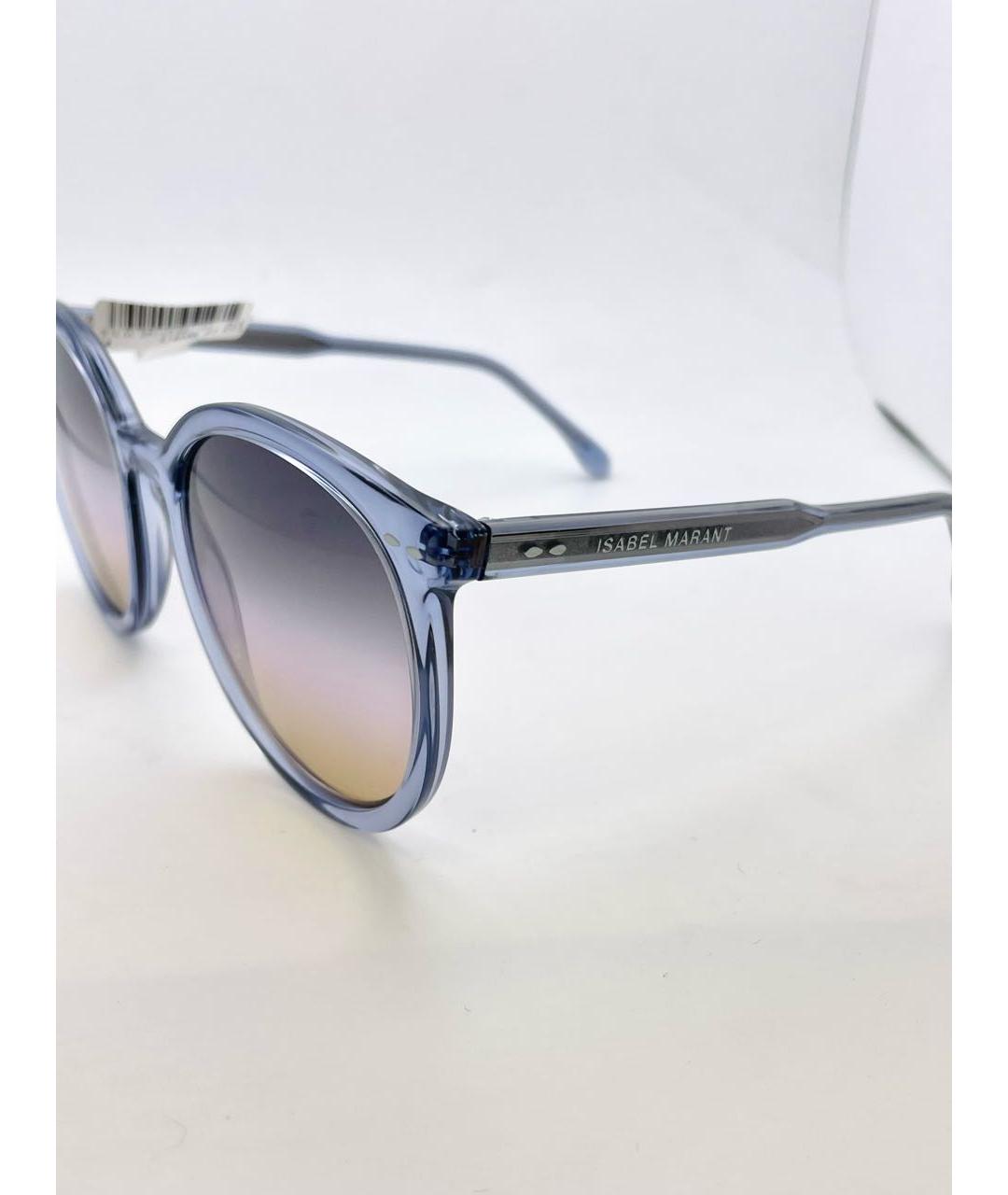 ISABEL MARANT Голубые пластиковые солнцезащитные очки, фото 3