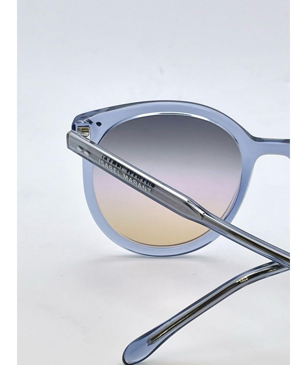 ISABEL MARANT Голубые пластиковые солнцезащитные очки, фото 5