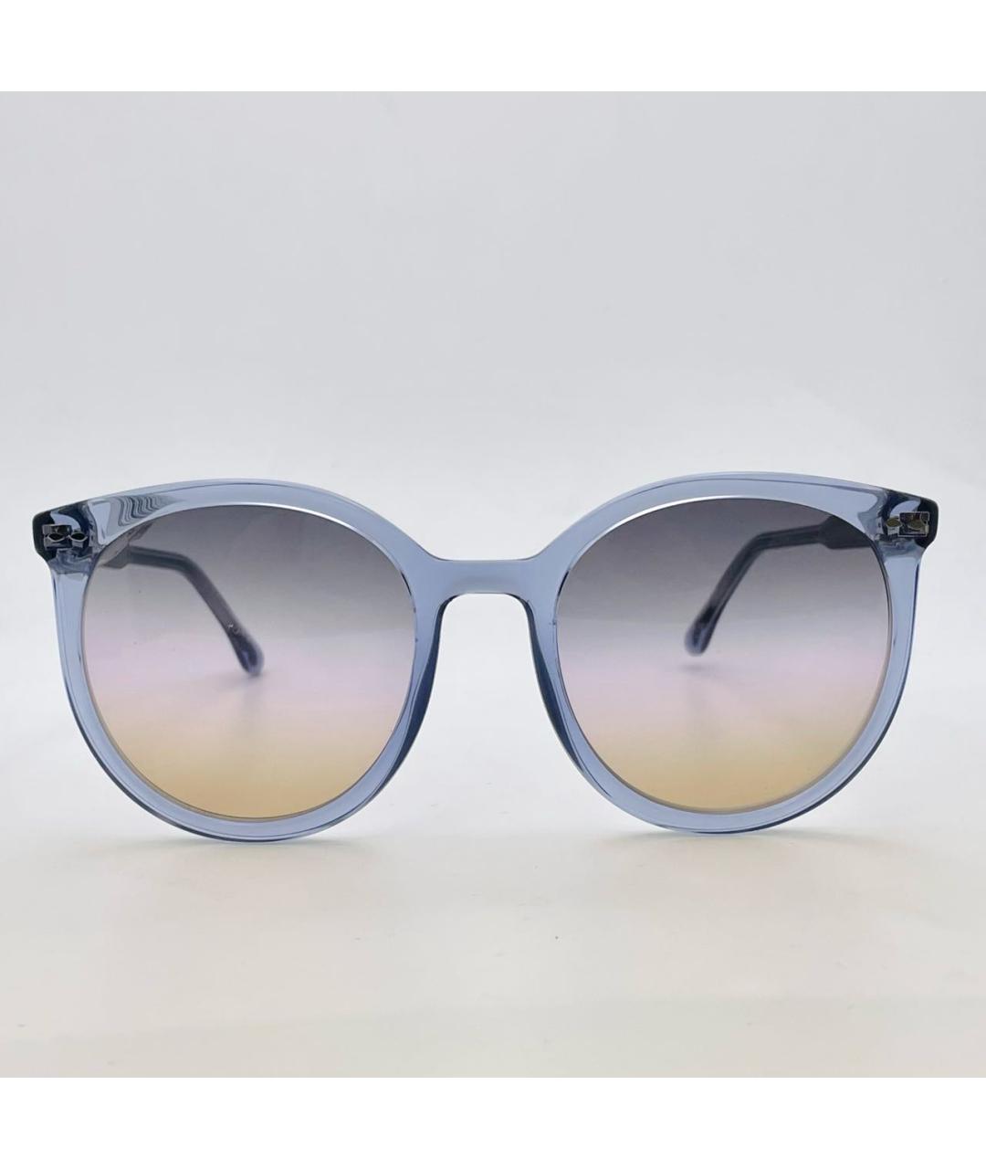 ISABEL MARANT Голубые пластиковые солнцезащитные очки, фото 2
