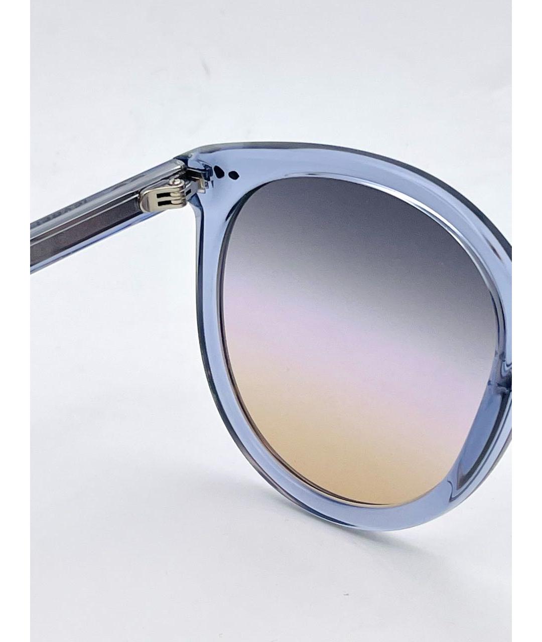 ISABEL MARANT Голубые пластиковые солнцезащитные очки, фото 4