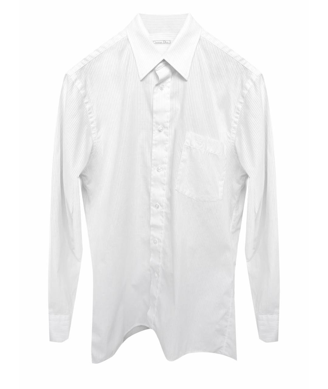 CHRISTIAN DIOR PRE-OWNED Белая хлопко-полиэстеровая классическая рубашка, фото 1