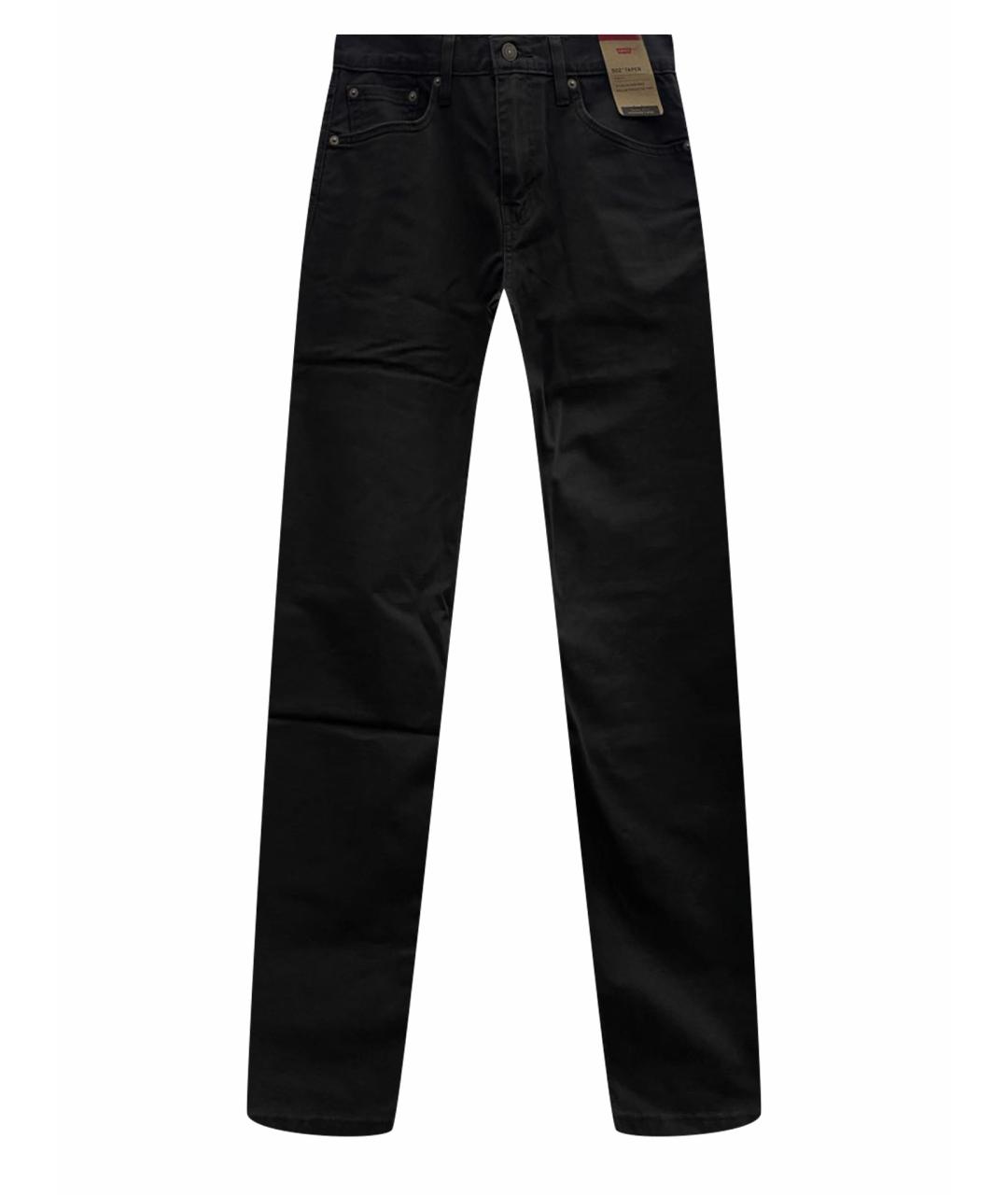 LEVI'S Серые хлопковые прямые джинсы, фото 1