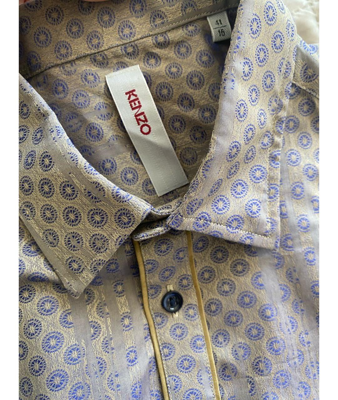KENZO Мульти хлопковая кэжуал рубашка, фото 5