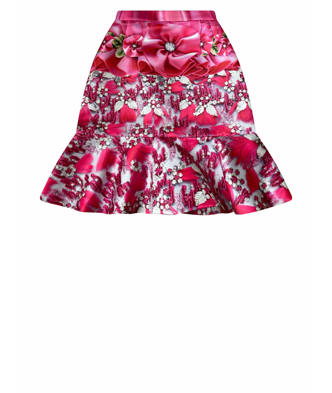 MARY KATRANTZOU Розовая полиэстеровая юбка мини, фото 1