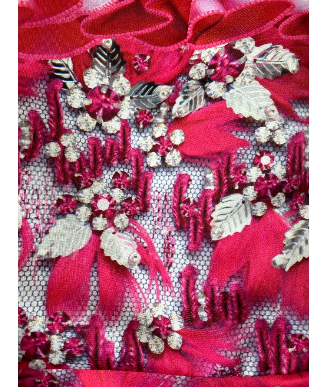 MARY KATRANTZOU Розовая полиэстеровая юбка мини, фото 7