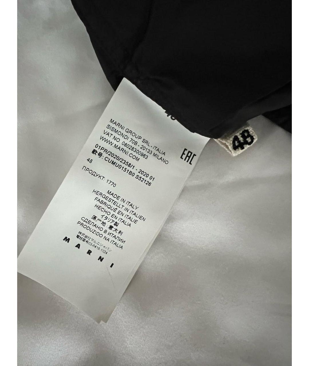 MARNI Черная кэжуал рубашка, фото 3