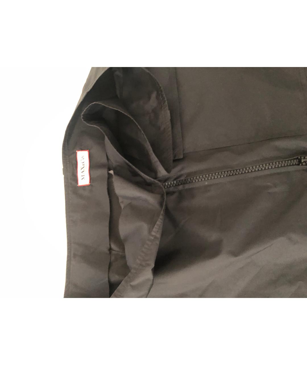 MAX&CO Черная полиэстеровая юбка мини, фото 3