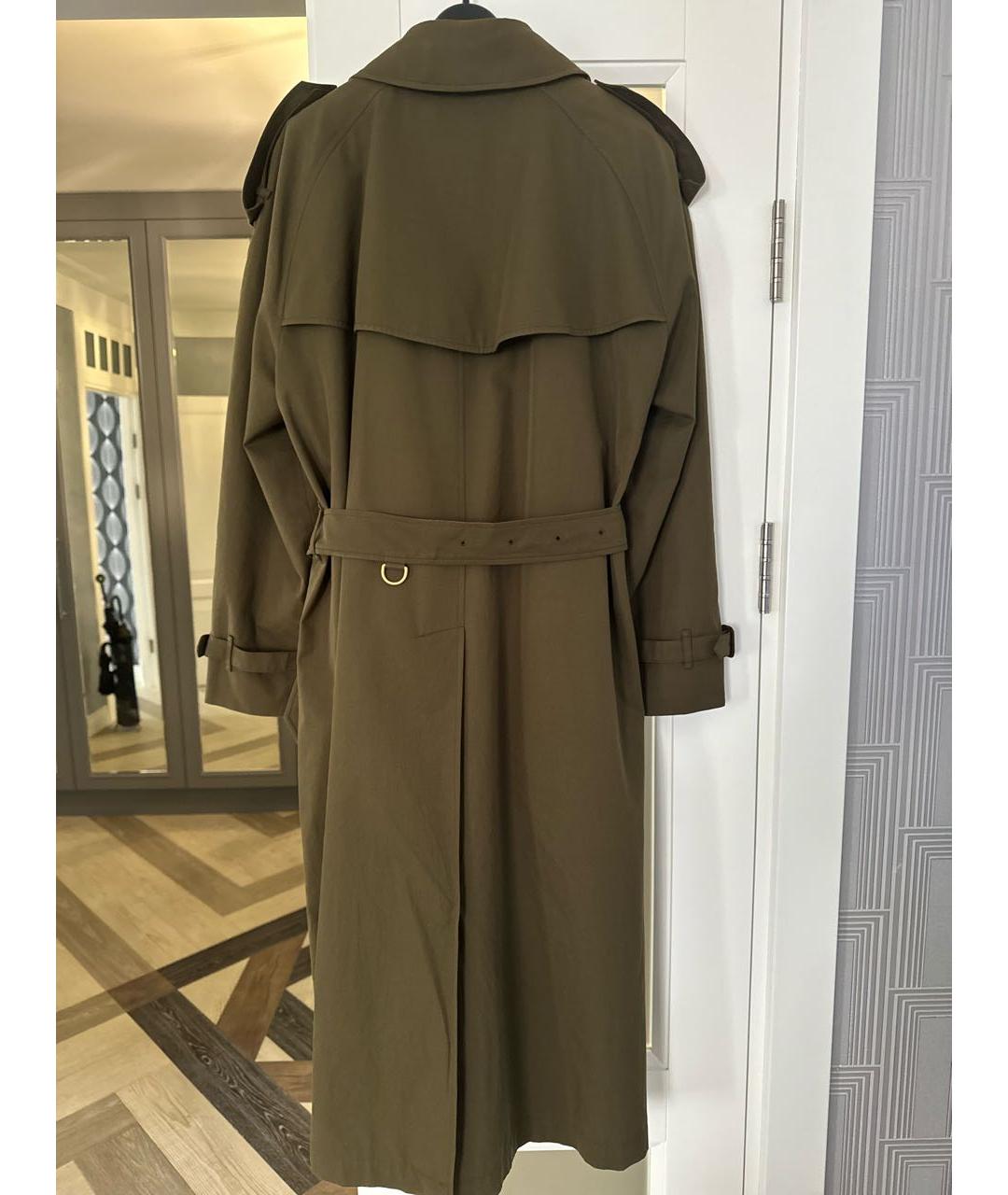 BURBERRY Хаки хлопковый тренч/плащ, фото 2