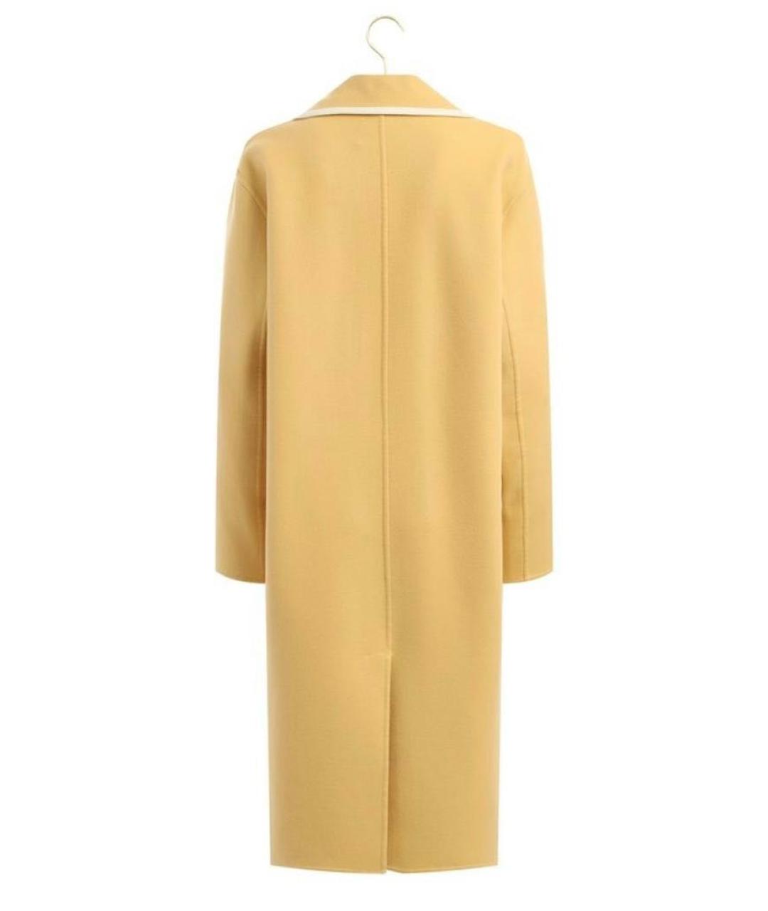 LORO PIANA Желтое кашемировое пальто, фото 2