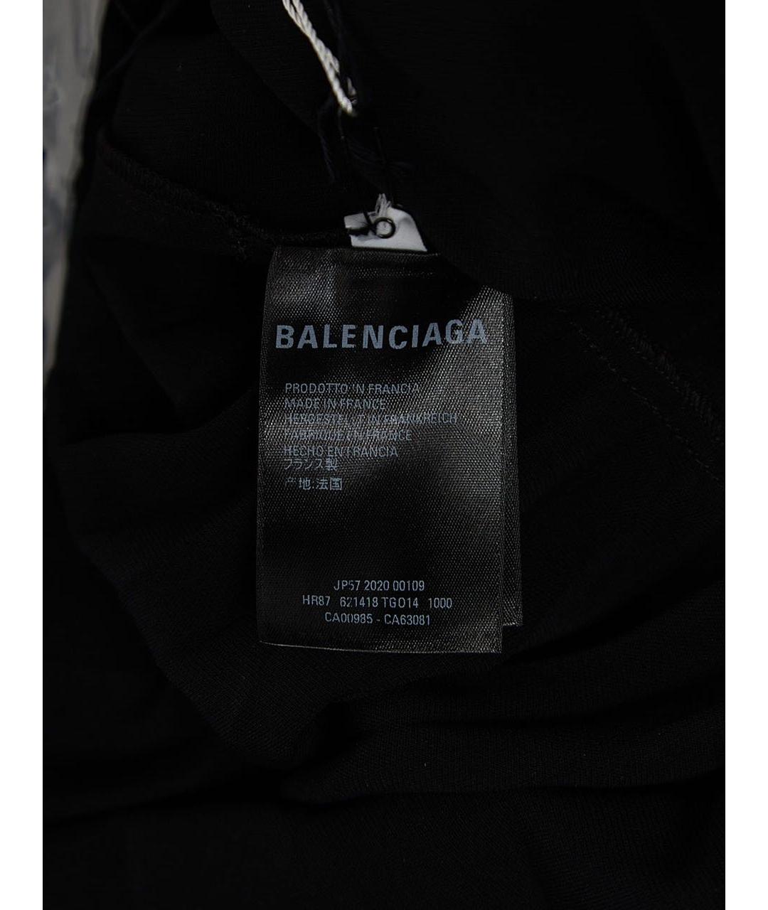 BALENCIAGA Черное креповое повседневное платье, фото 3