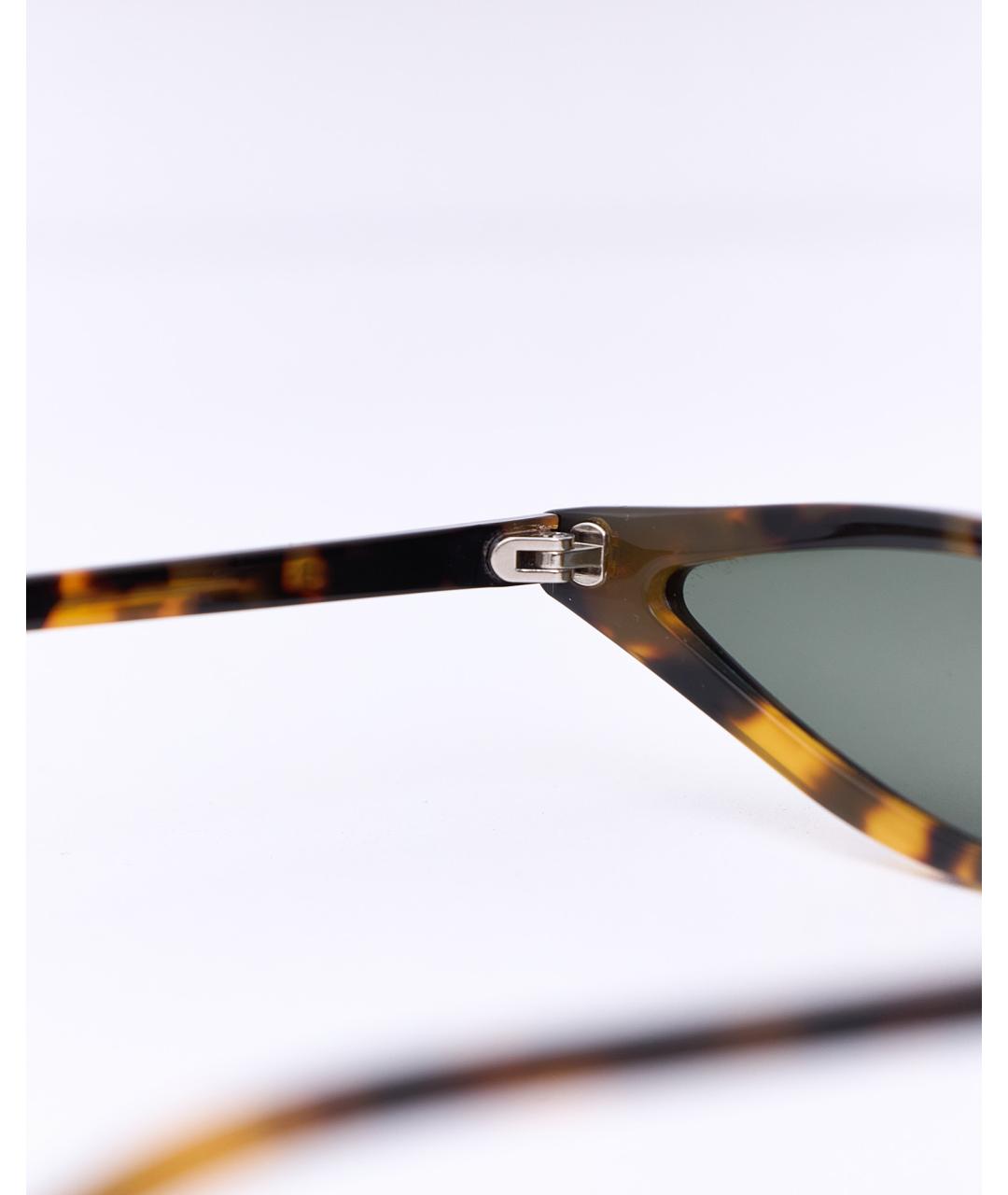 GEORGE KEBURIA Коричневые пластиковые солнцезащитные очки, фото 5