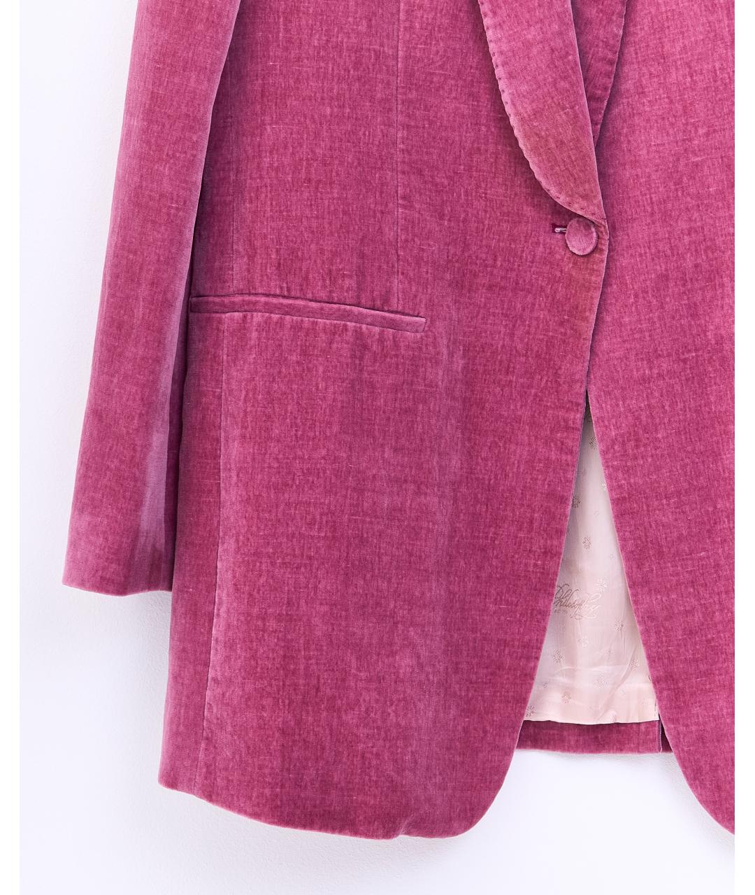 PHILOSOPHY DI LORENZO SERAFINI Розовый хлопковый жакет/пиджак, фото 4