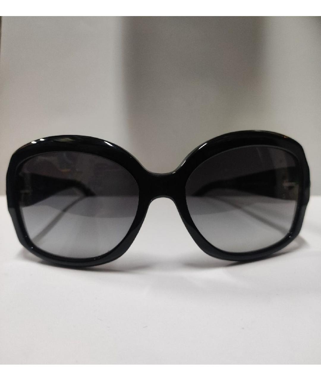 SALVATORE FERRAGAMO Черные пластиковые солнцезащитные очки, фото 10