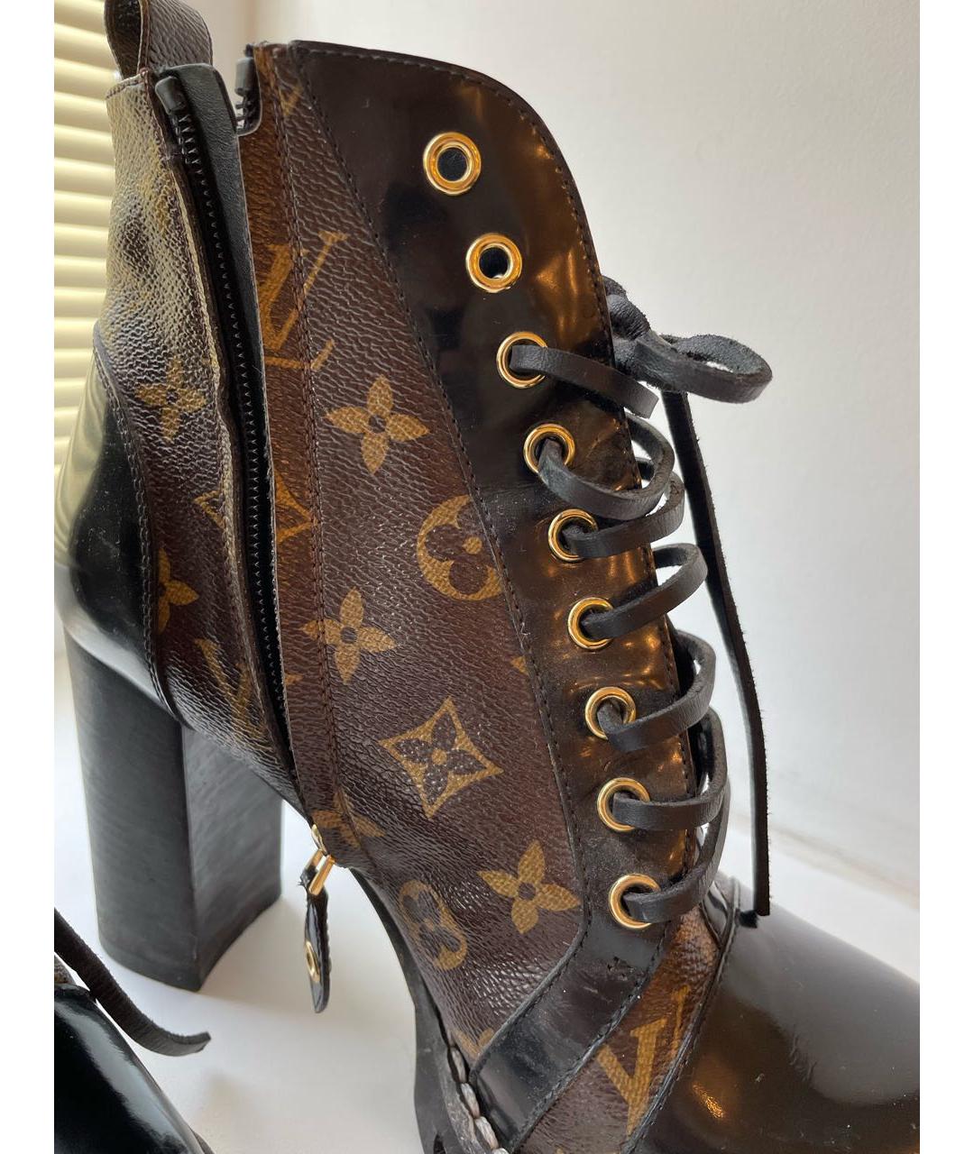 LOUIS VUITTON PRE-OWNED Коричневые ботильоны, фото 7