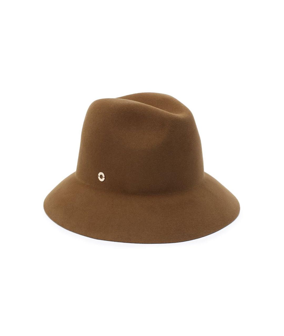 LORO PIANA Коричневая кашемировая шляпа, фото 1