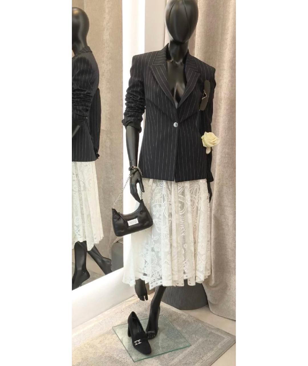 THE ATTICO Черный полиэстеровый жакет/пиджак, фото 9