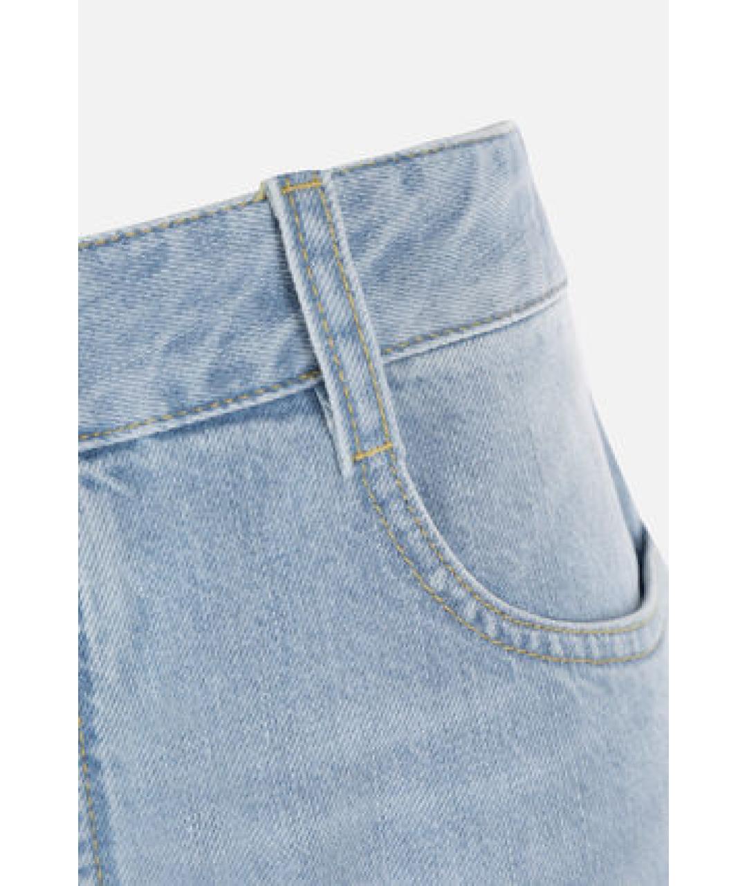 BOTTEGA VENETA Голубые прямые джинсы, фото 3