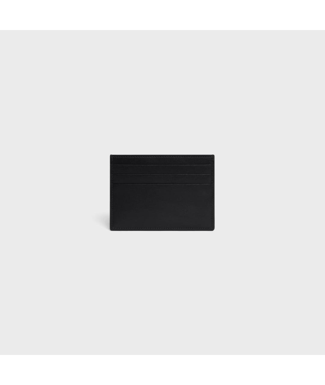 CELINE PRE-OWNED Черный кожаный кардхолдер, фото 3
