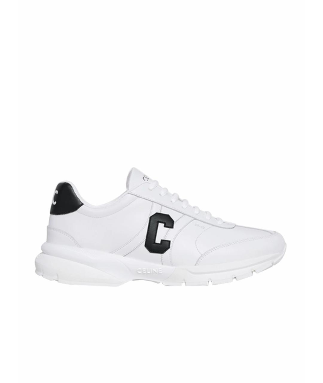 CELINE PRE-OWNED Белые кожаные кроссовки, фото 1