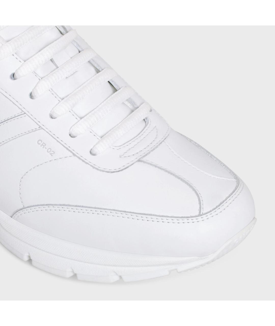 CELINE PRE-OWNED Белые кожаные кроссовки, фото 4