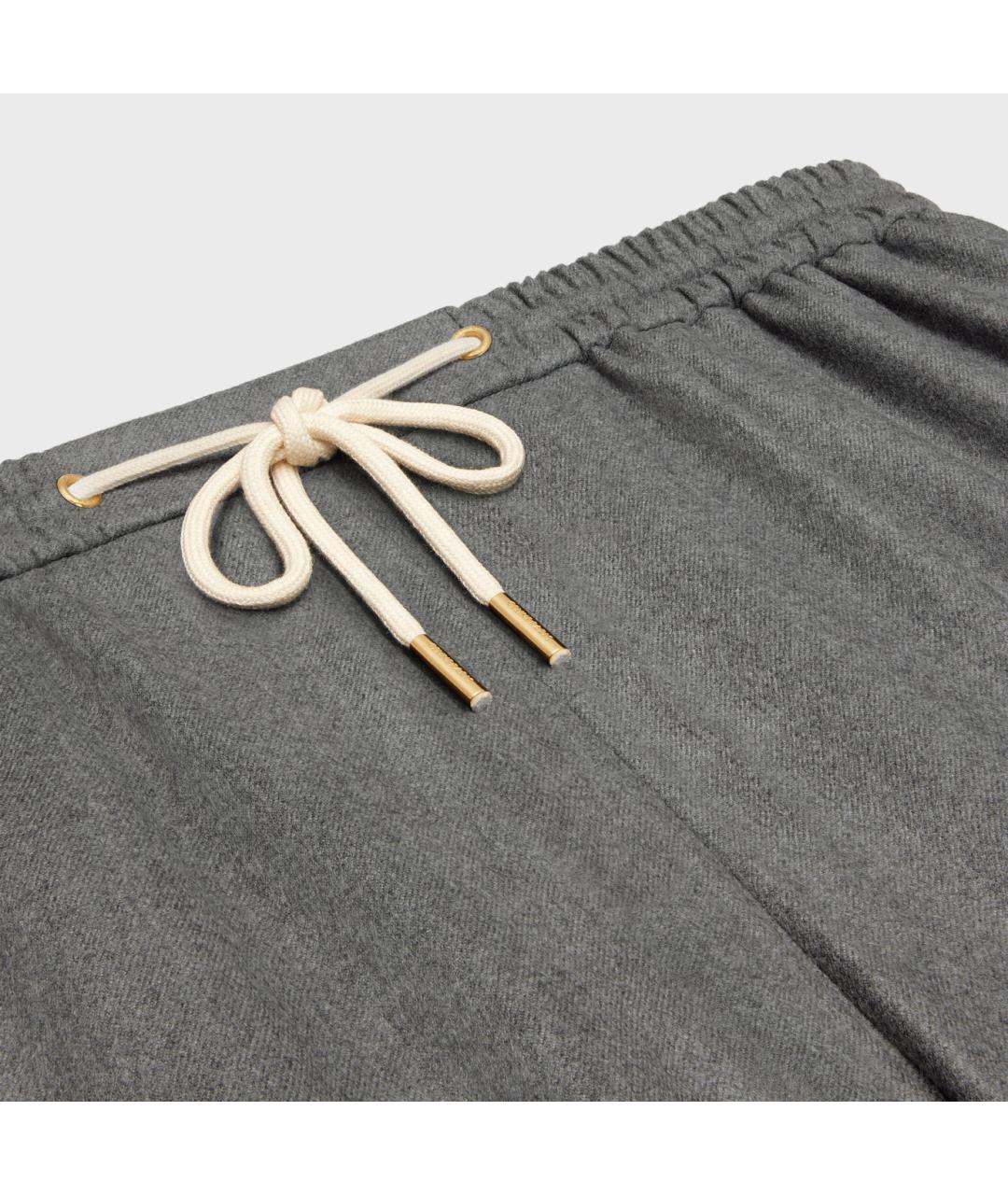 CELINE PRE-OWNED Серые прямые брюки, фото 3