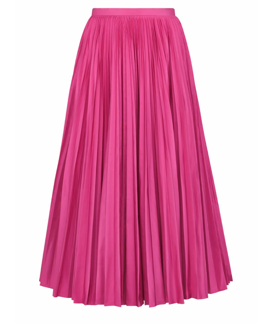 CHRISTIAN DIOR PRE-OWNED Розовая шелковая юбка миди, фото 1