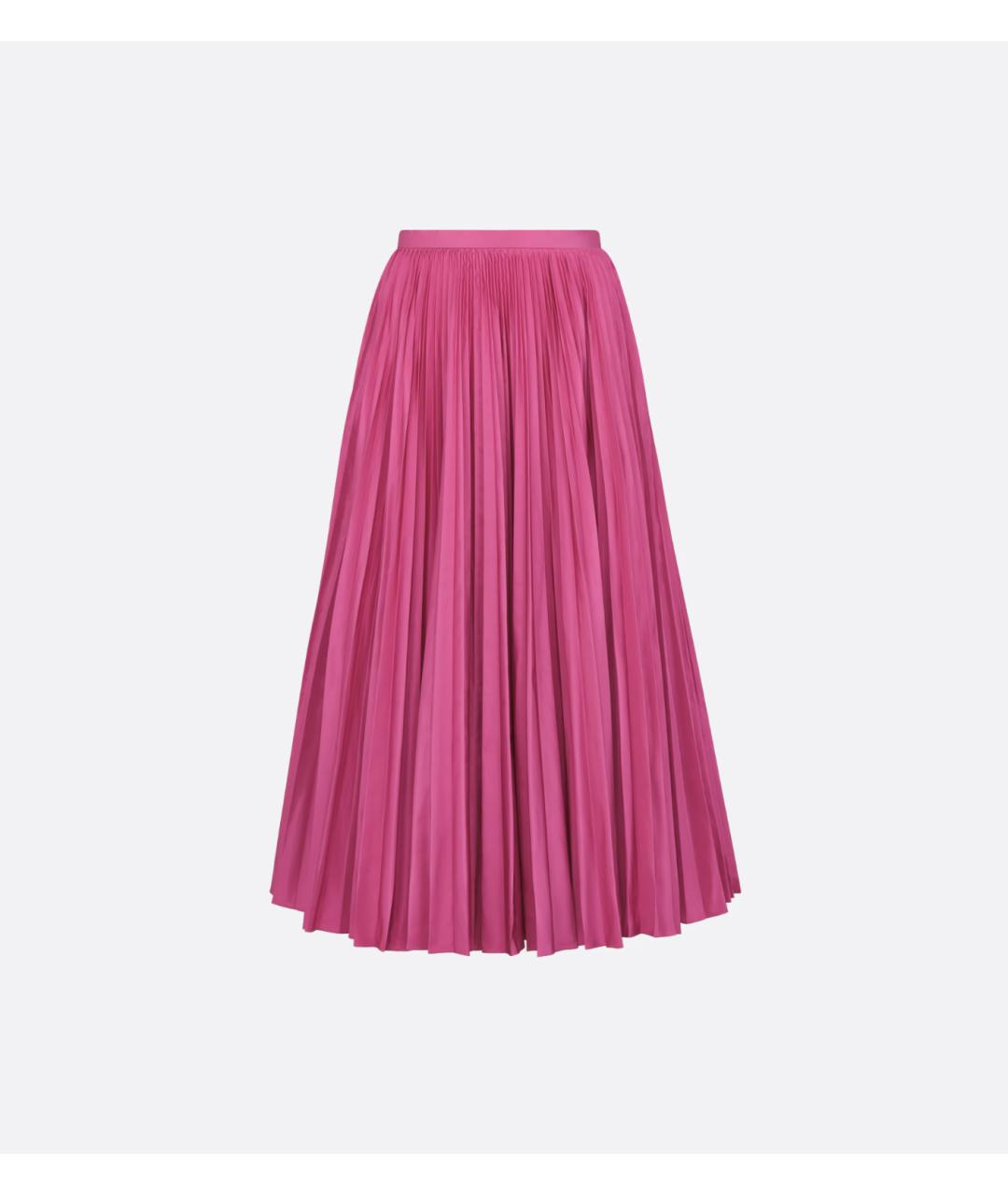 CHRISTIAN DIOR PRE-OWNED Розовая шелковая юбка миди, фото 4