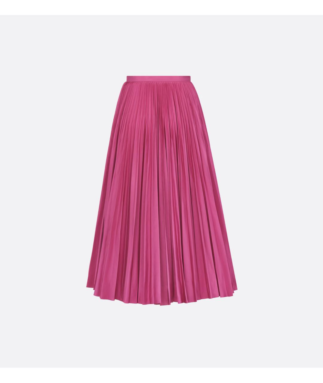 CHRISTIAN DIOR PRE-OWNED Розовая шелковая юбка миди, фото 2