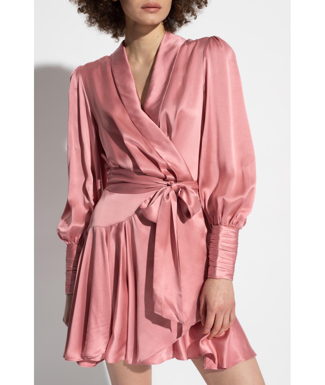 ZIMMERMANN Розовое коктейльное платье, фото 2