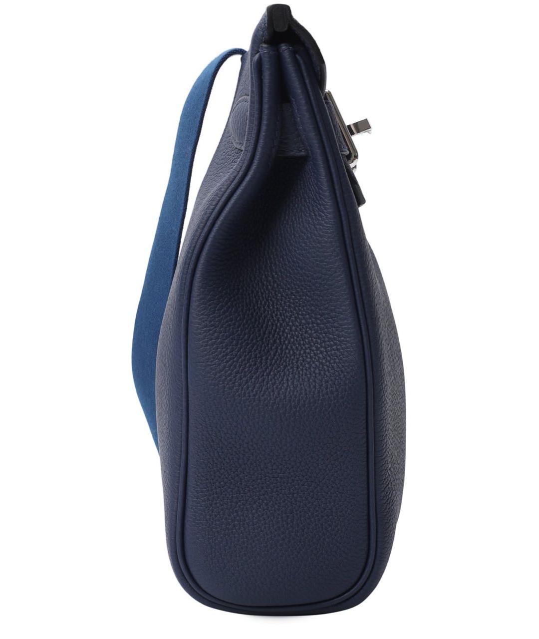 HERMES PRE-OWNED Синий кожаный рюкзак, фото 4