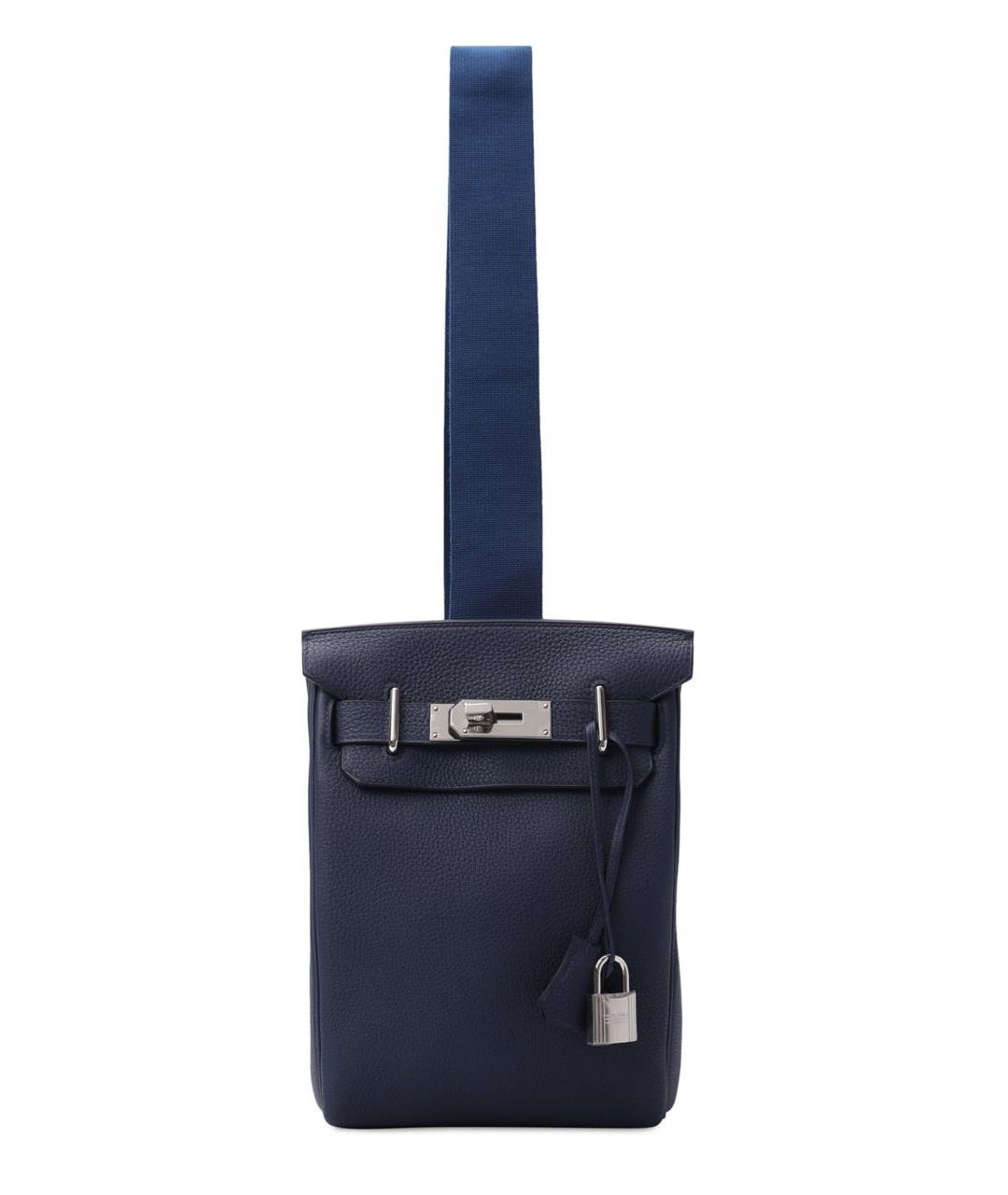 HERMES PRE-OWNED Синий кожаный рюкзак, фото 7