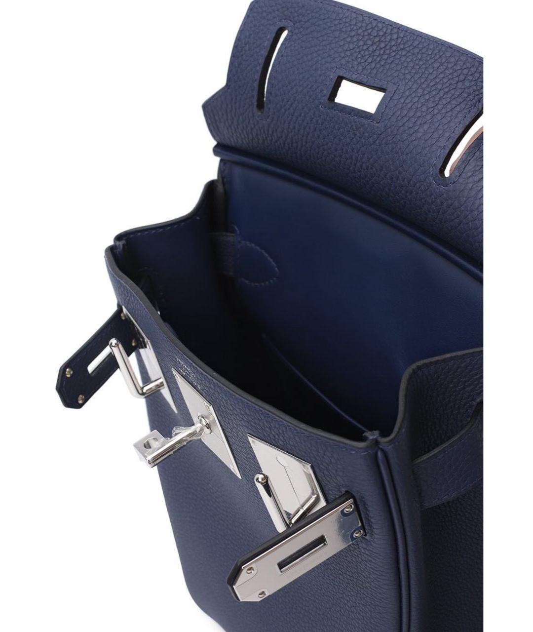 HERMES PRE-OWNED Синий кожаный рюкзак, фото 6