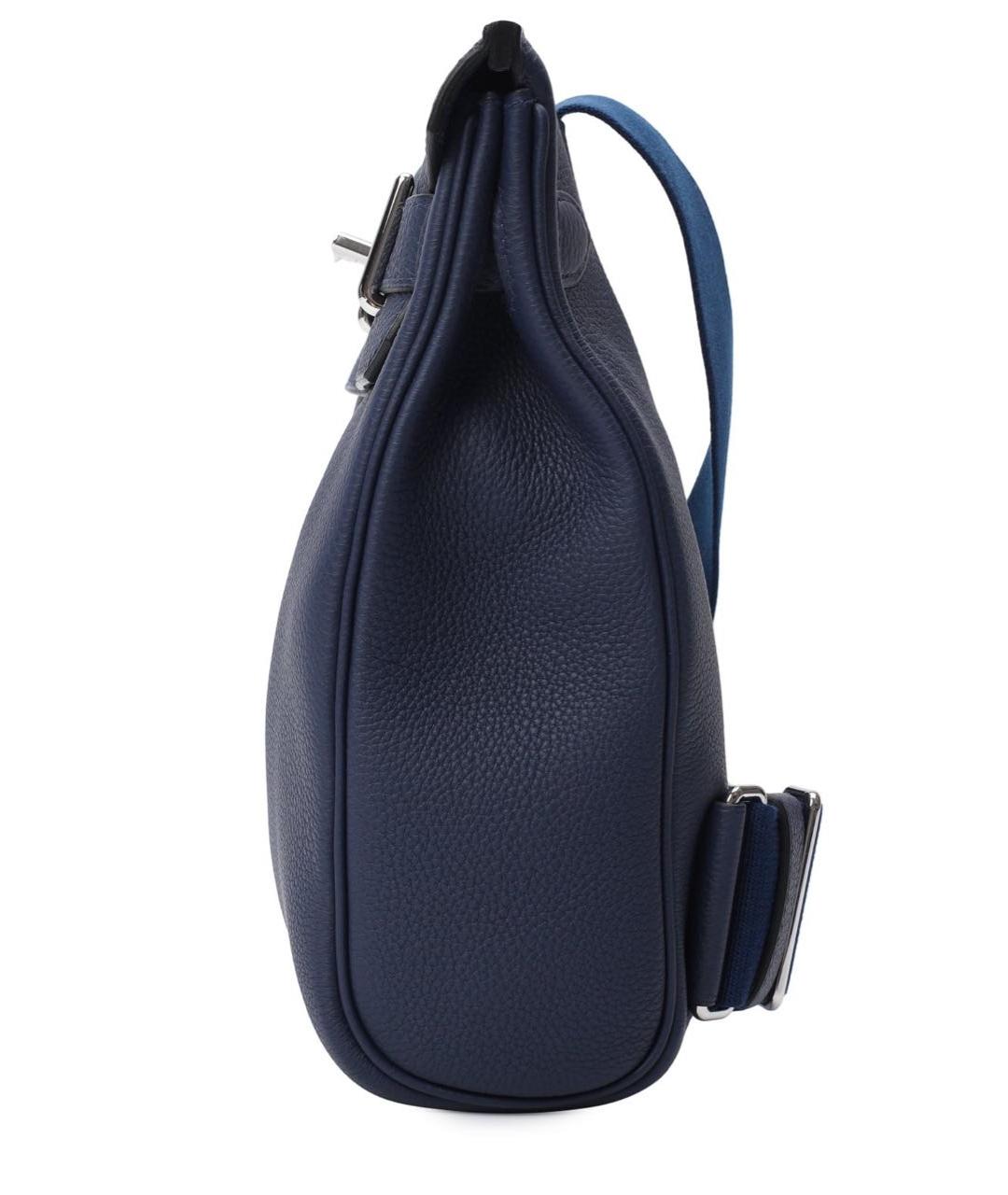 HERMES PRE-OWNED Синий кожаный рюкзак, фото 3